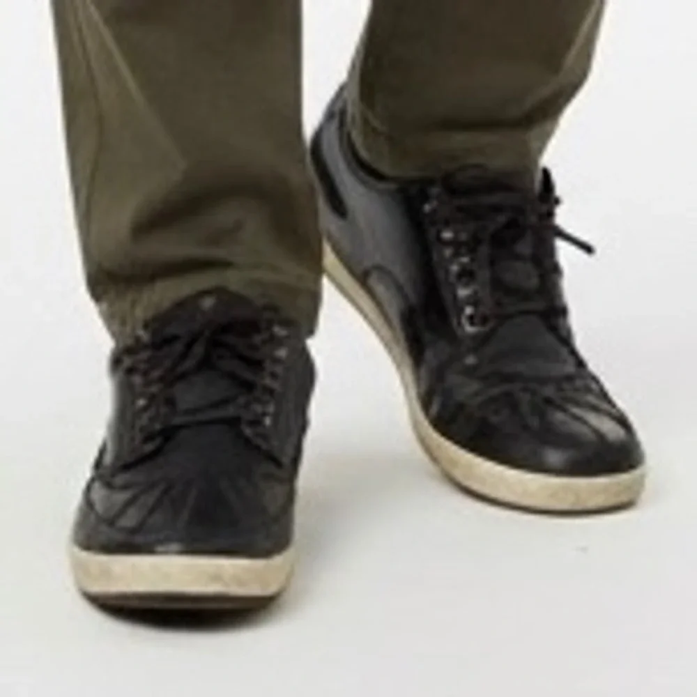 Polo Ralph Lauren Ramiro Shoes Men 13 Leather Duck Boat Sneaker Casual‎ Black